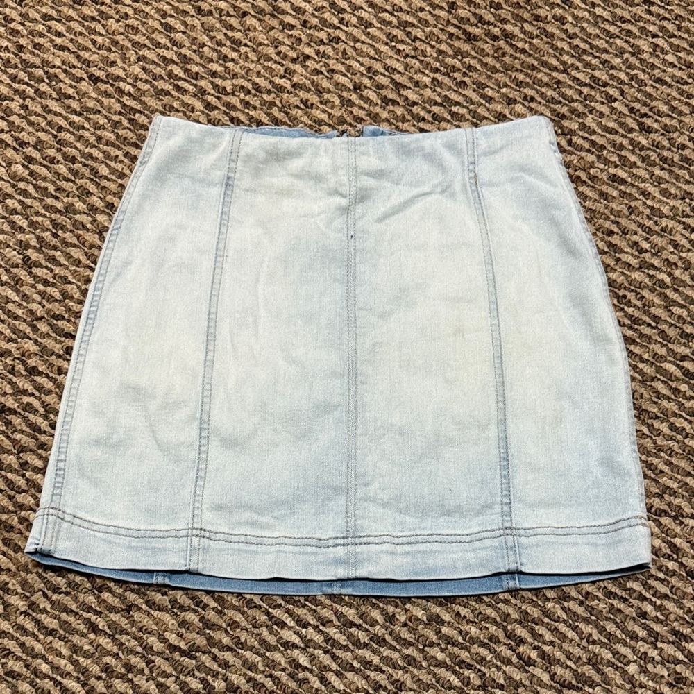 Wild Fable Light Blue Denim Mini Skirt